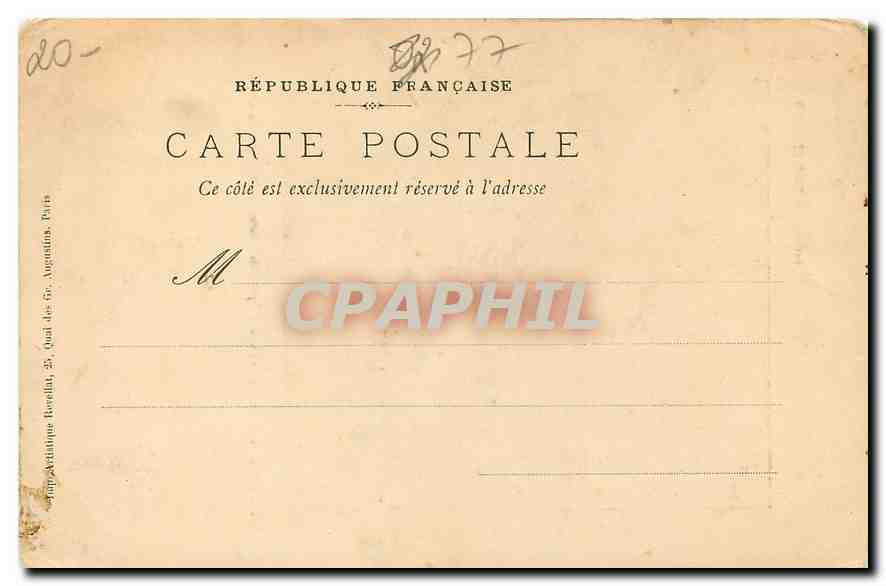 CPA Collection Paul Allorge Eglise de Longpont pres de Montlhery  — Rückseite