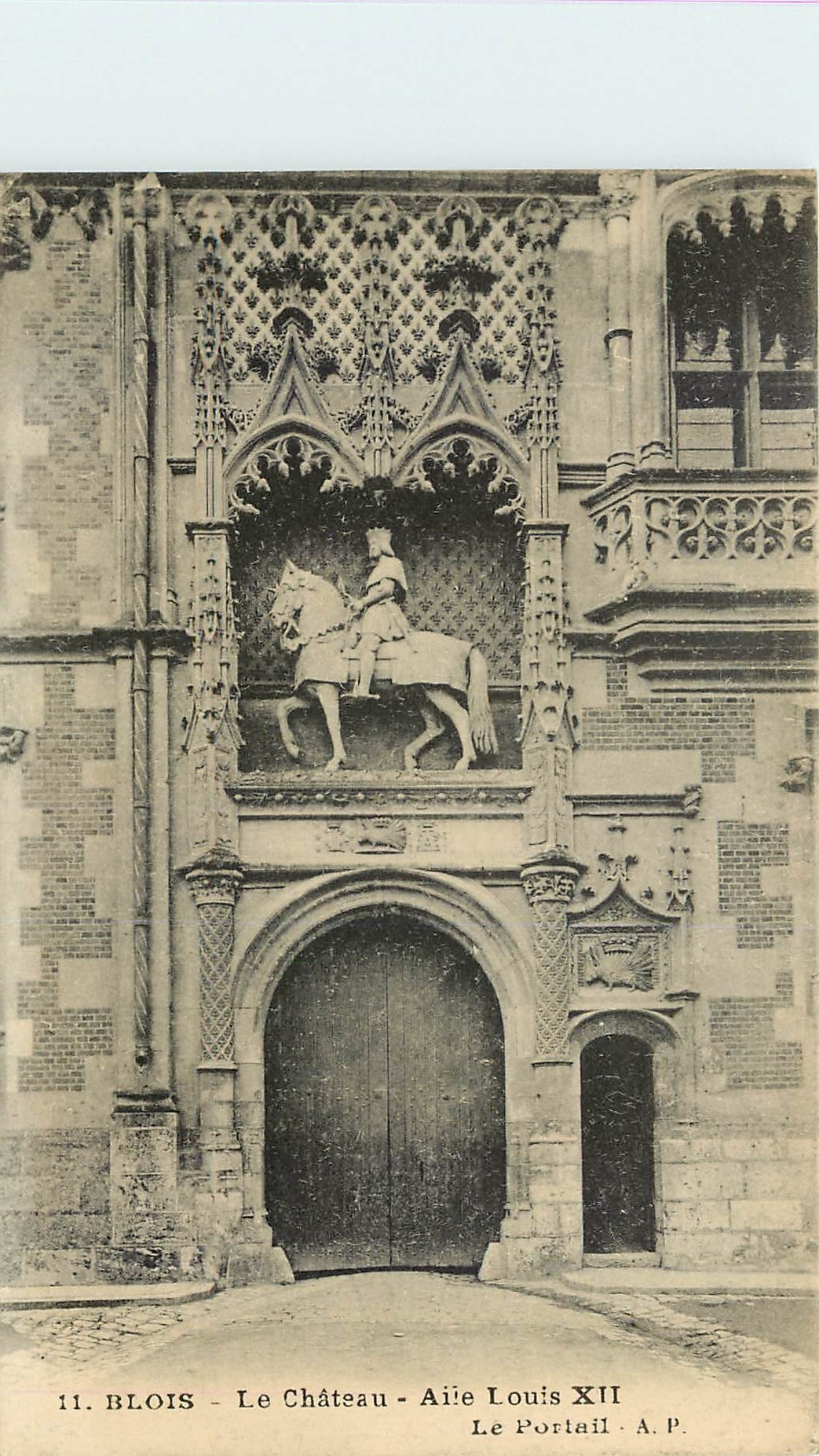 Blois - Schloss - Flügel von Ludwig XII. - Der Portal - A.P.