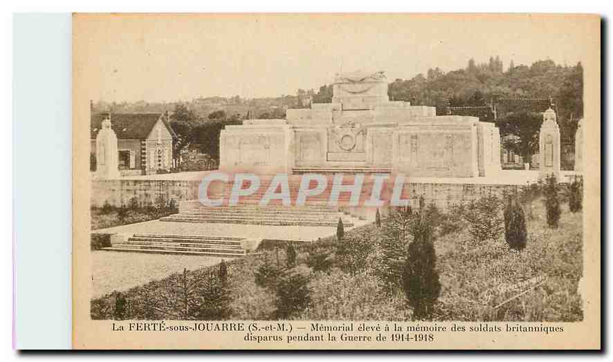 CPA La Ferte sous Jouarre S et M Memotial eleve a la memoire des soldats britanniques disparus penda