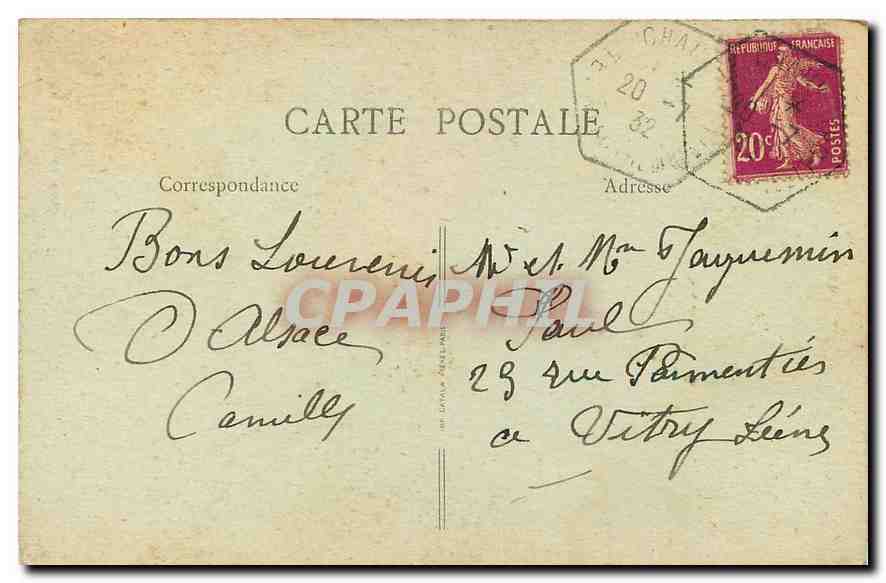 CPA Les Vosges Meridionales Giromagny Territoire de Belfort Le Rosemont  — Rückseite