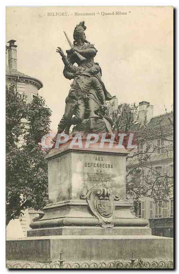 CPA Belfort Monument Quand Meme 