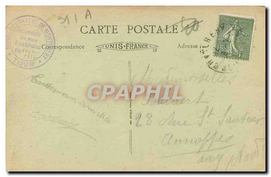 CPA Montlhery S et O Ensemble des Ruines du Chateau  — Rückseite