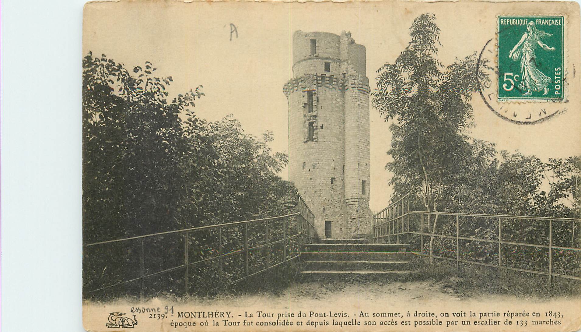 CPA Montlhery La Tour prise du Pont Levis 