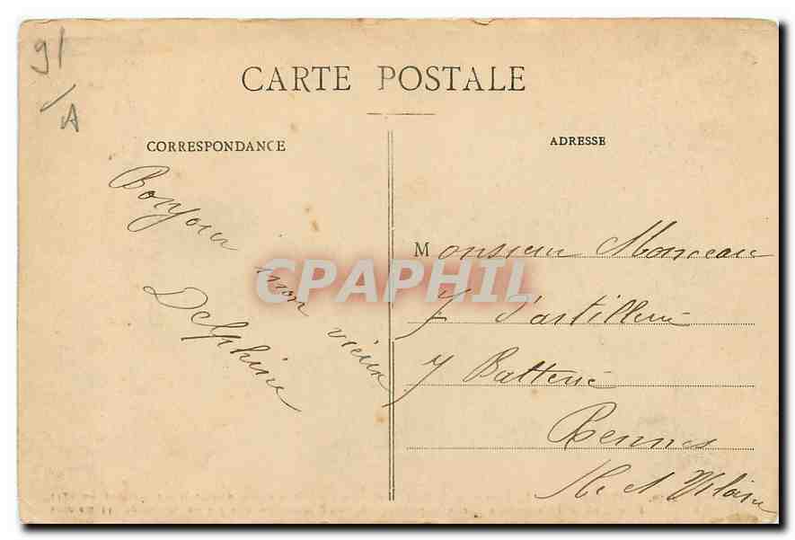 CPA Montlhery La Tour prise du Pont Levis  — Rückseite