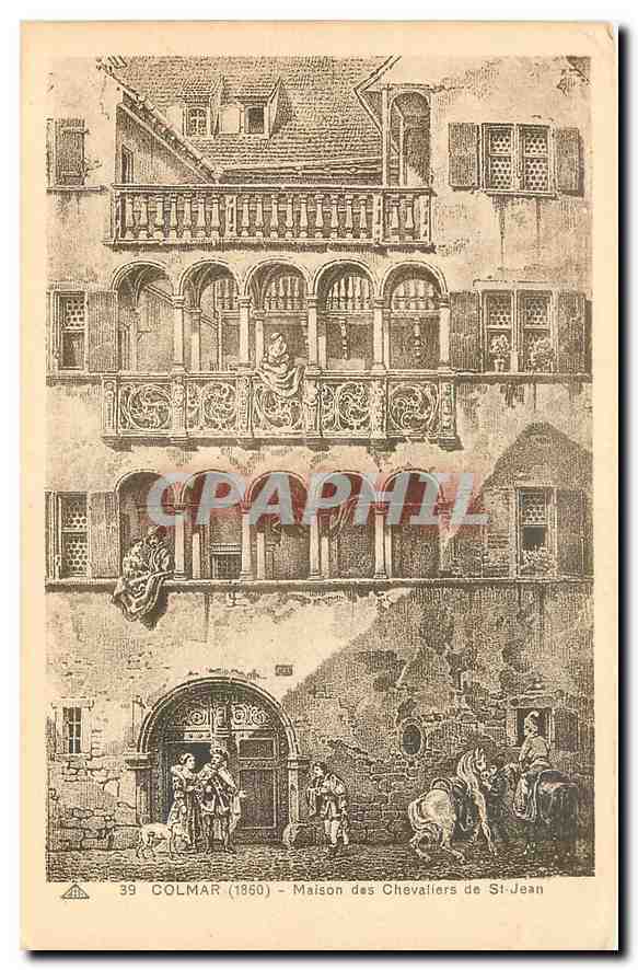 CPA Colmar 1860 Maison des Chevaliers de St Jean 