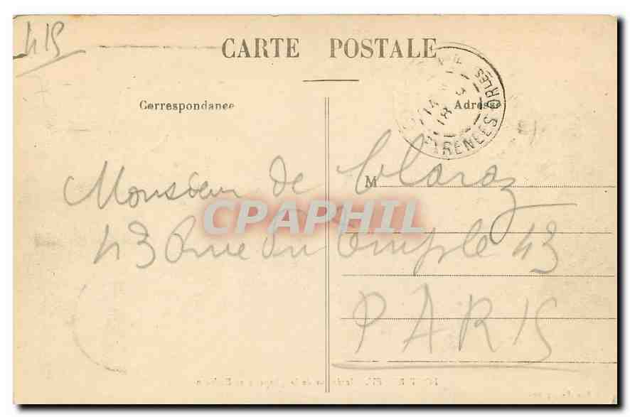 CPA Font Romeu Interieur de la Chapelle et Ex Voto  — Verso