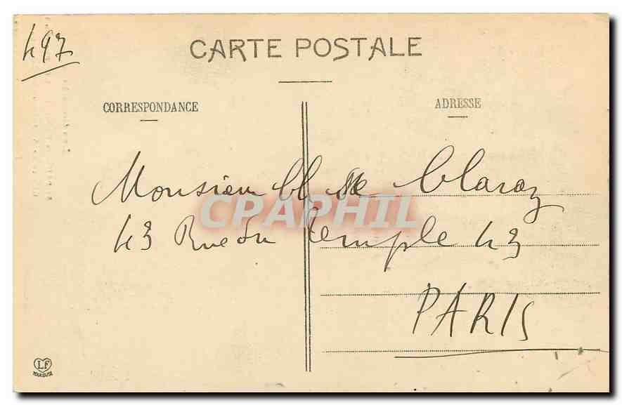 CPA St Paul de Penouillet Pyr Or Grotte de St Antoine de Galamus  — Rückseite