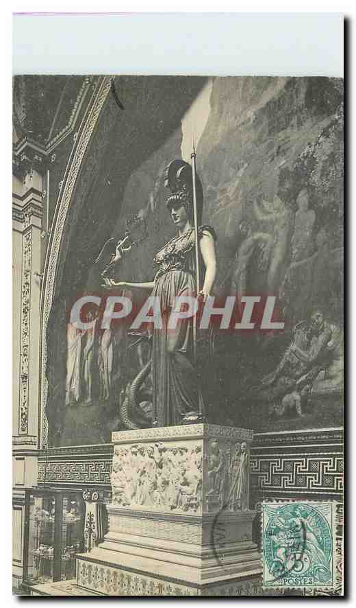 CPA Chateau de Dampierre S et O Statue de Minerve 