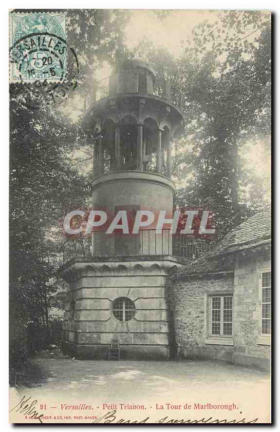CPA Versailles Petit Trianon La Tour de Marlborough 