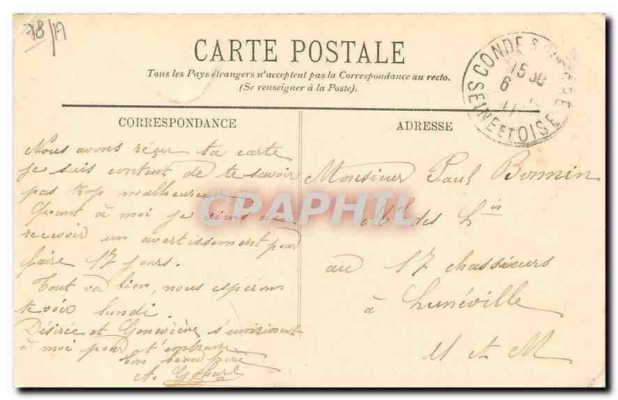 Rambouillet — Le Château (côté Sud-Ouest) — LL. — Reverso
