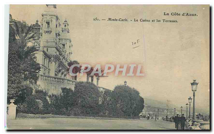 CPA La Cote d'Azur Monte Carlo Le Casino et les Terrasses 