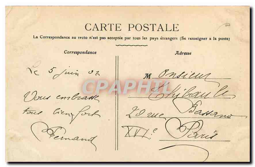 CPA Domremy La Basilique et le Couvent des Reverends Peres  — Rückseite