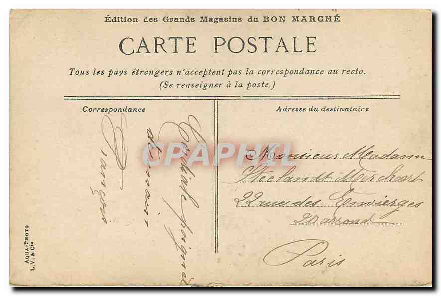 CPA Belfort La Porte de Brisach  — Rückseite