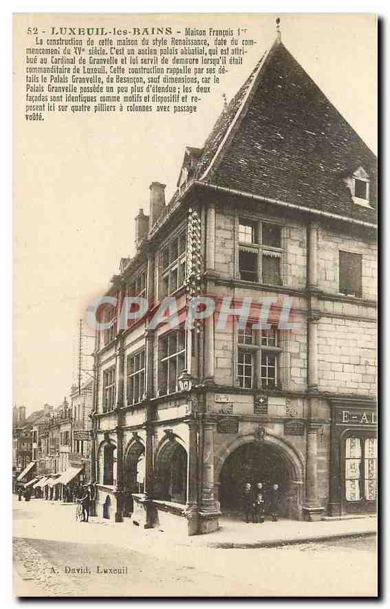 CPA Luxeuil les Bains Maison Francois 1er