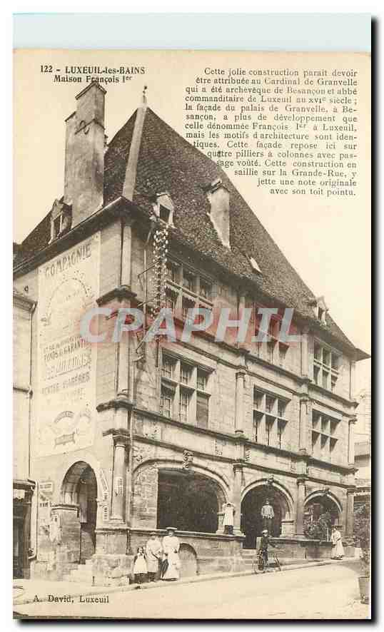 CPA Luxeuil les Bains Maison Francois 1er