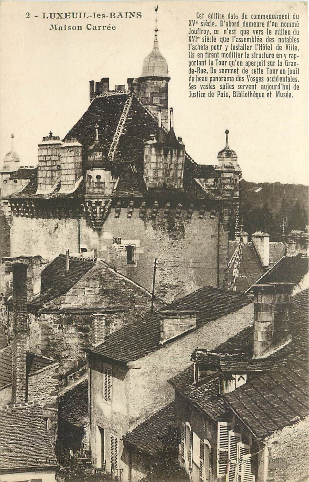 CPA Luxeuil les Bains Maison Carree 