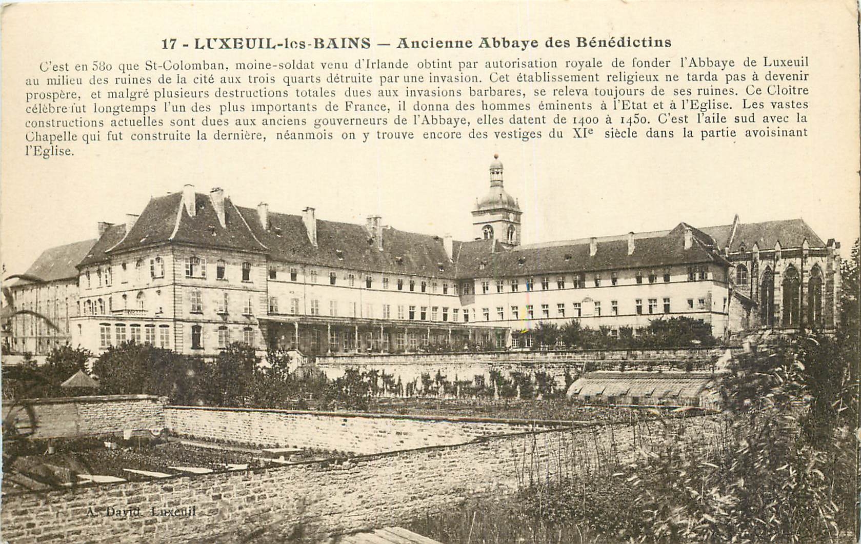 CPA Luxeuil les Bains Ancienne Abbaye des Benedictins 