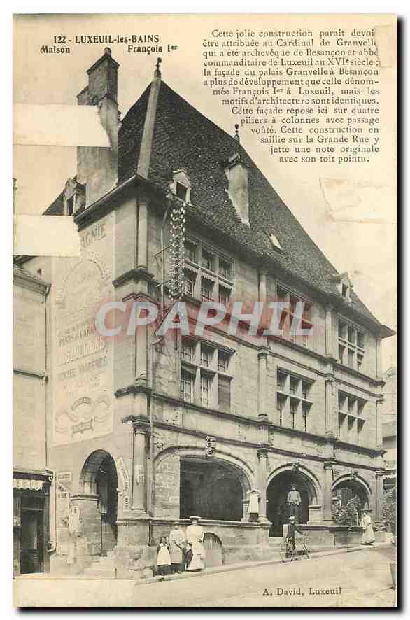 CPA Luxeuil les Bains Maison Francois 1er