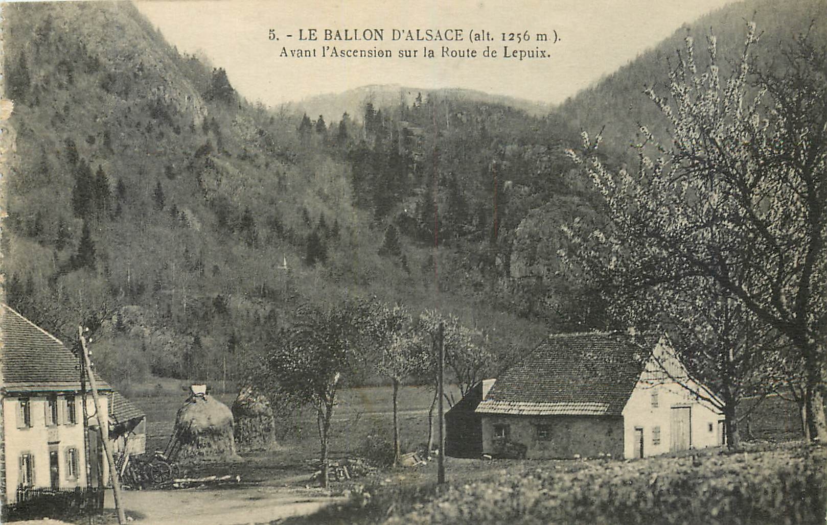 CPA Le Ballon d'Alsace Avant l'Ascension sur la Route de Lepuix 