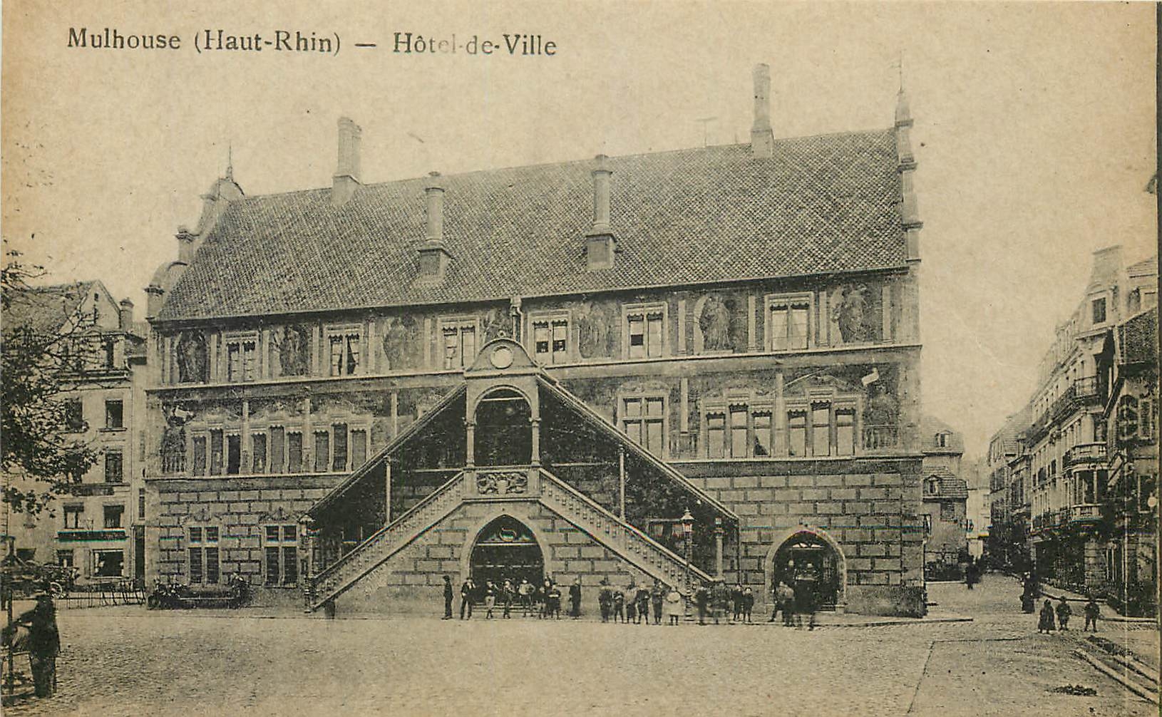 CPA Mulhouse Haut Rhin Hotel de Ville 