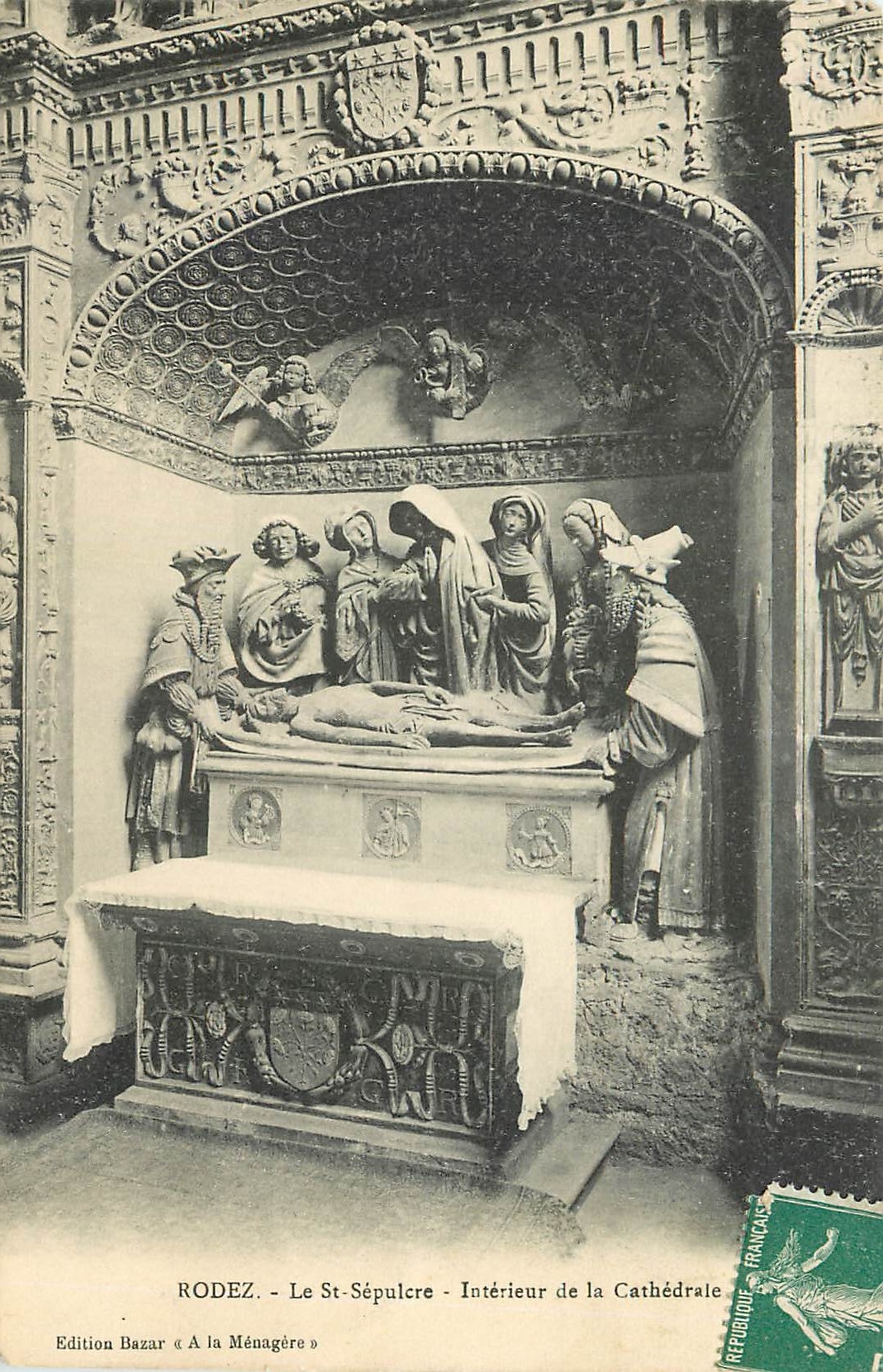CPA Rodez Le St Sepulcre Interieur de la Cathedrale 