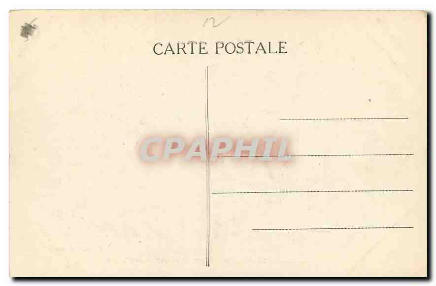 CPA Conques Aveyron Tympan du Portail de l'Eglise  — Rückseite