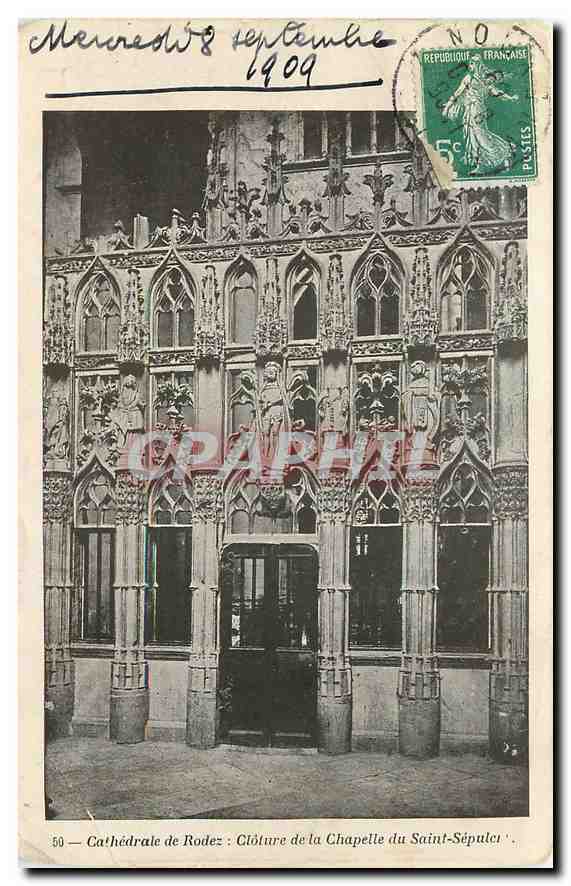 CPA Cathedrale de Rodez Cloture de la Chapelle du Saint Sepulcre 