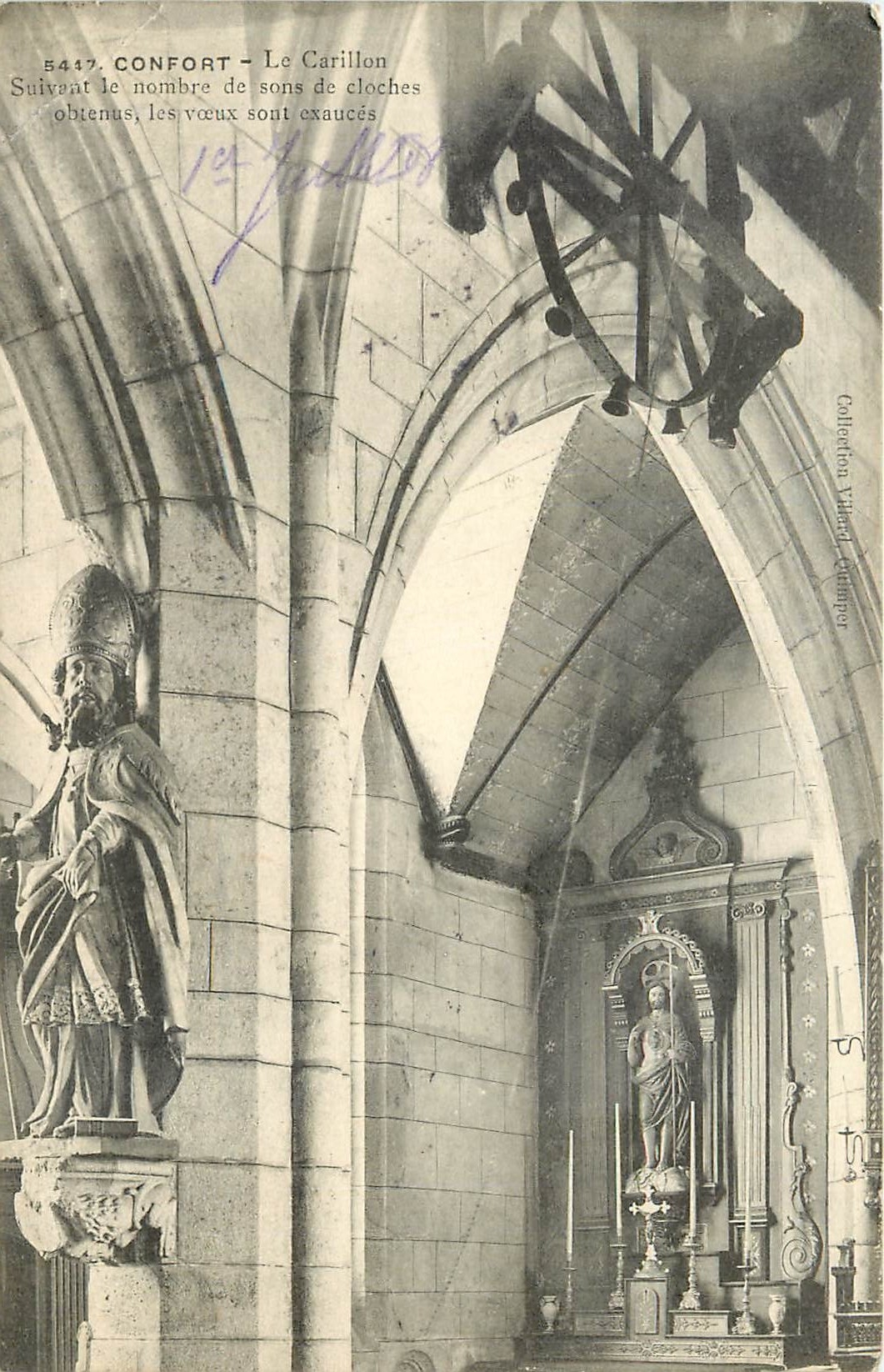 CPA Confort Le Carillon Suisat le nombre de sons de Cloches obtenus 