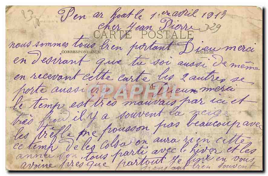 CPA Guimiliau Le Calvaire Face arriere Scenes de la Vie de Jesus et de la Passion  — Rückseite