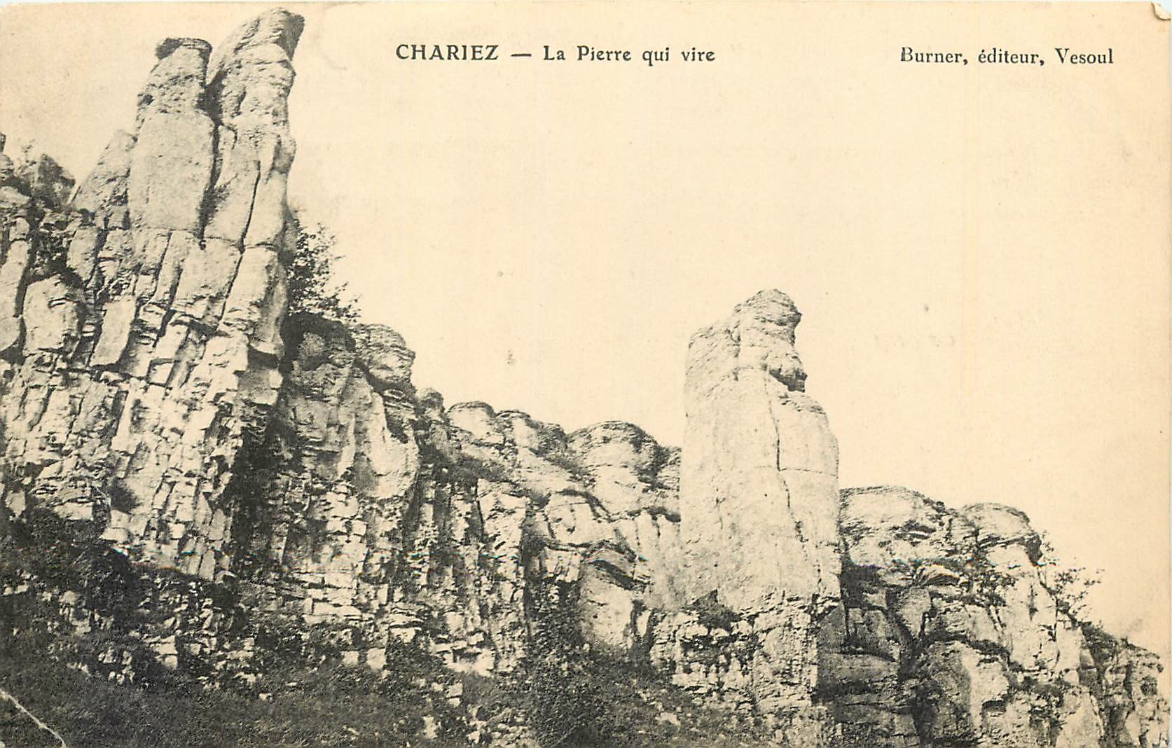CPA Chariez La Pierre qui vire 