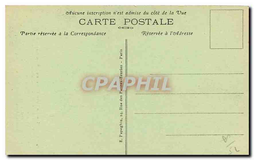 CPA Paris Le Parc Monceau La Naumachte  — Rückseite