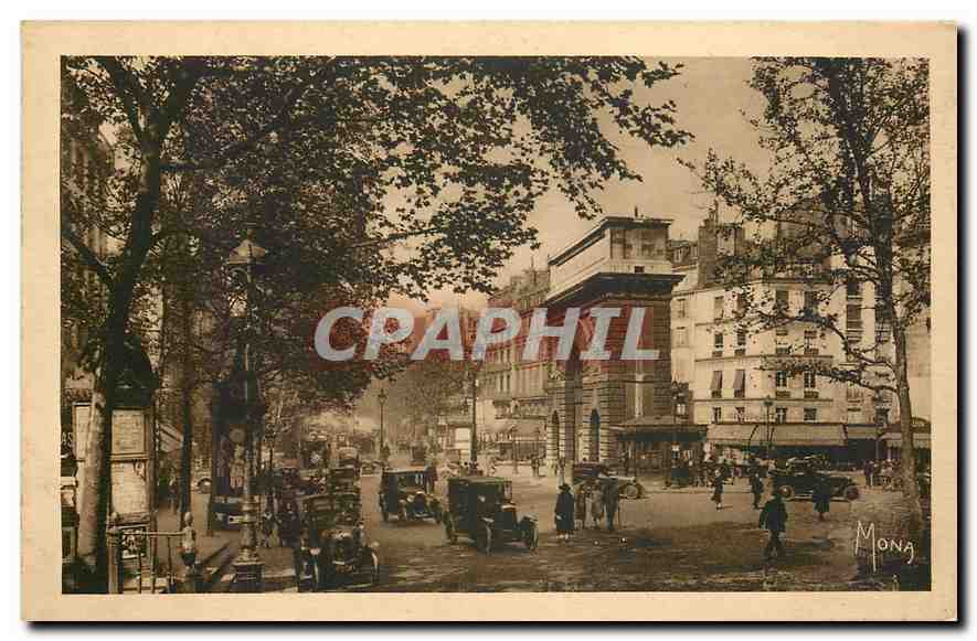 CPA Les Petits Tableaux de Paris La Porte Saint Martin sur les Grands Boulevards Boulevards Saint Ma