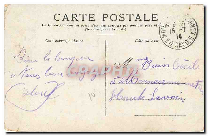 CPA Paris Notre Dame  — Rückseite