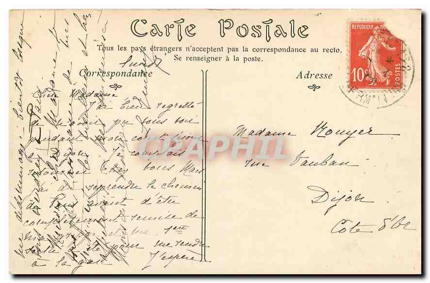 CPA Paris La Gare d'Orleans et le Quai d'Orsay  — Rückseite