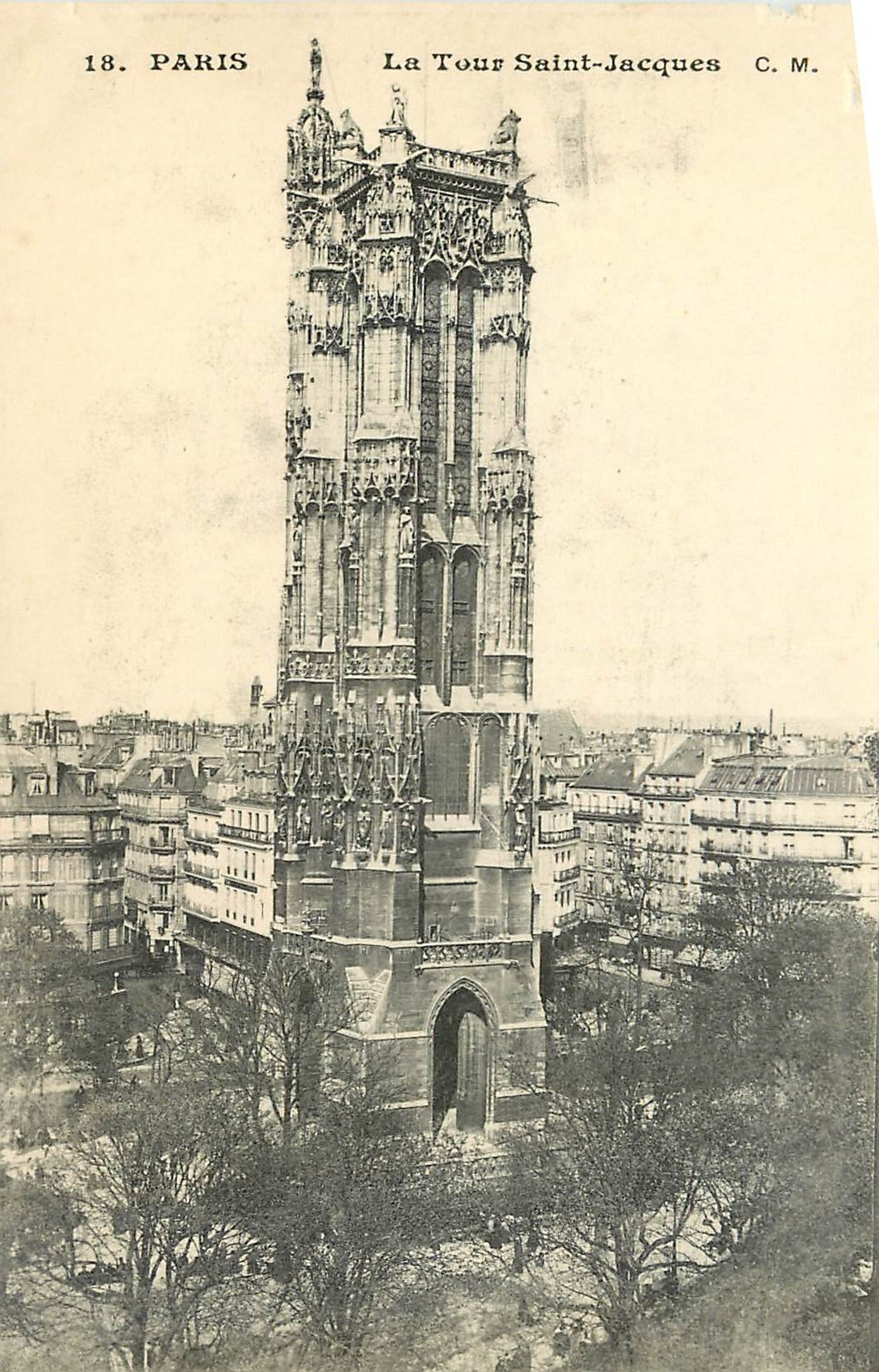 CPA Paris La Tour Saint Jacques 
