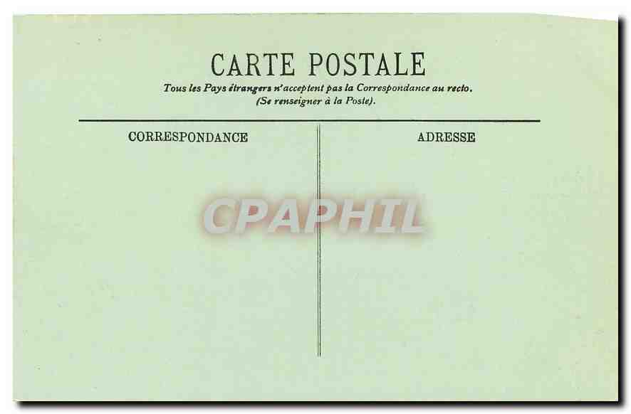 CPA Paris L'Hotel des Invalides  — Rückseite