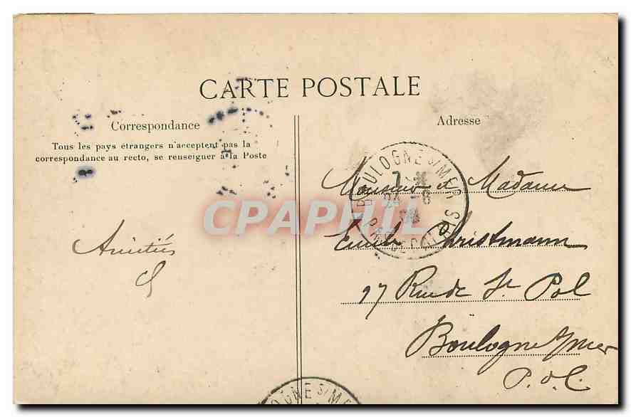 CPA Paris Ile de la Cite  — Rückseite