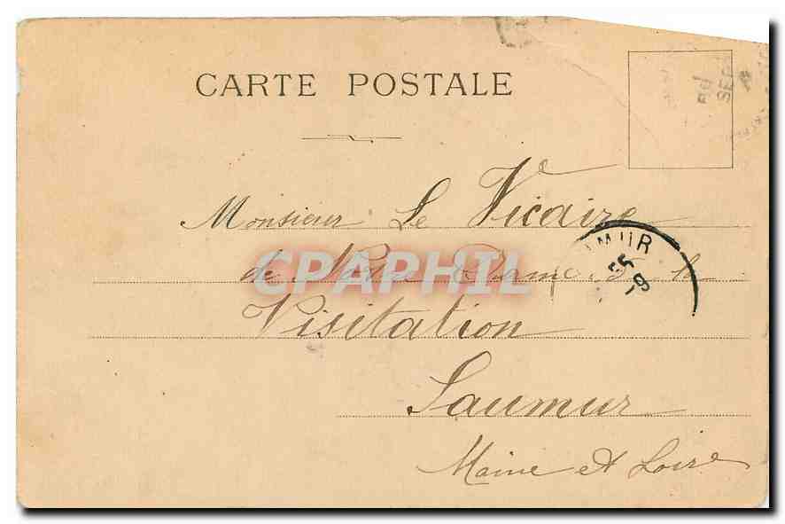 CPA Paris La Tour de l'Horloge  — Verso