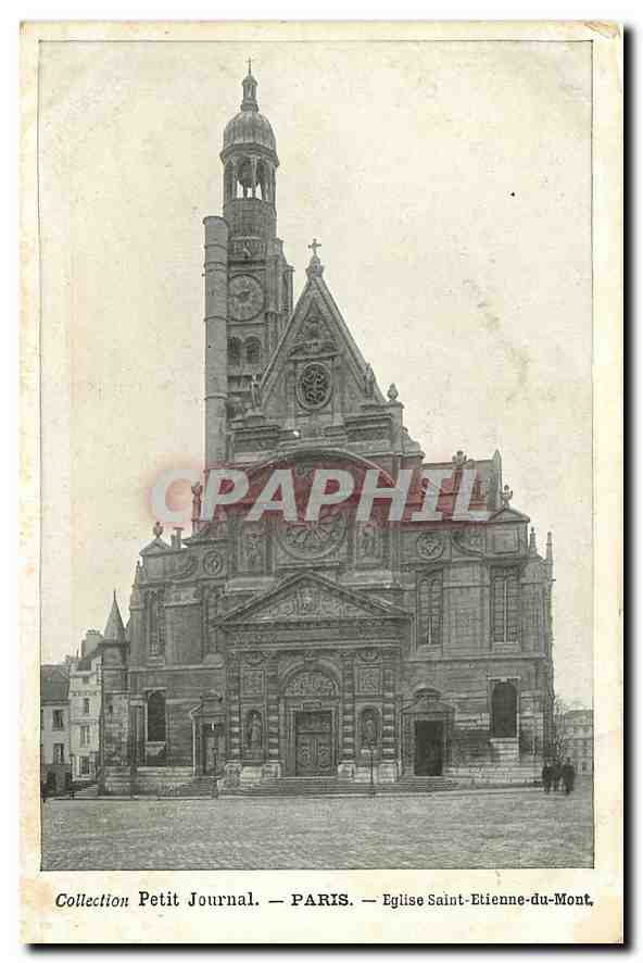 CPA Collection Petit Journal Paris Eglise Saint Etienne du Mont 