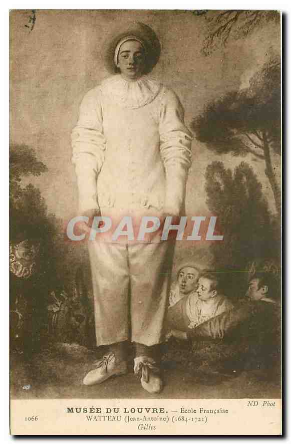 CPA Musee du Louvre Ecole Francaise Watteau Jean Antoine Gilles 