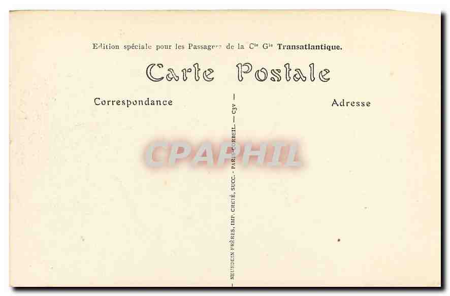 CPA Paris La Sainte Chapelle  — Verso