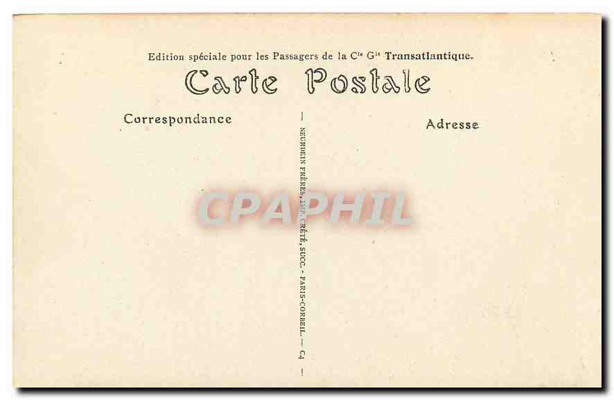 CPA Paris L'Eglise de la Madeleine  — Rückseite