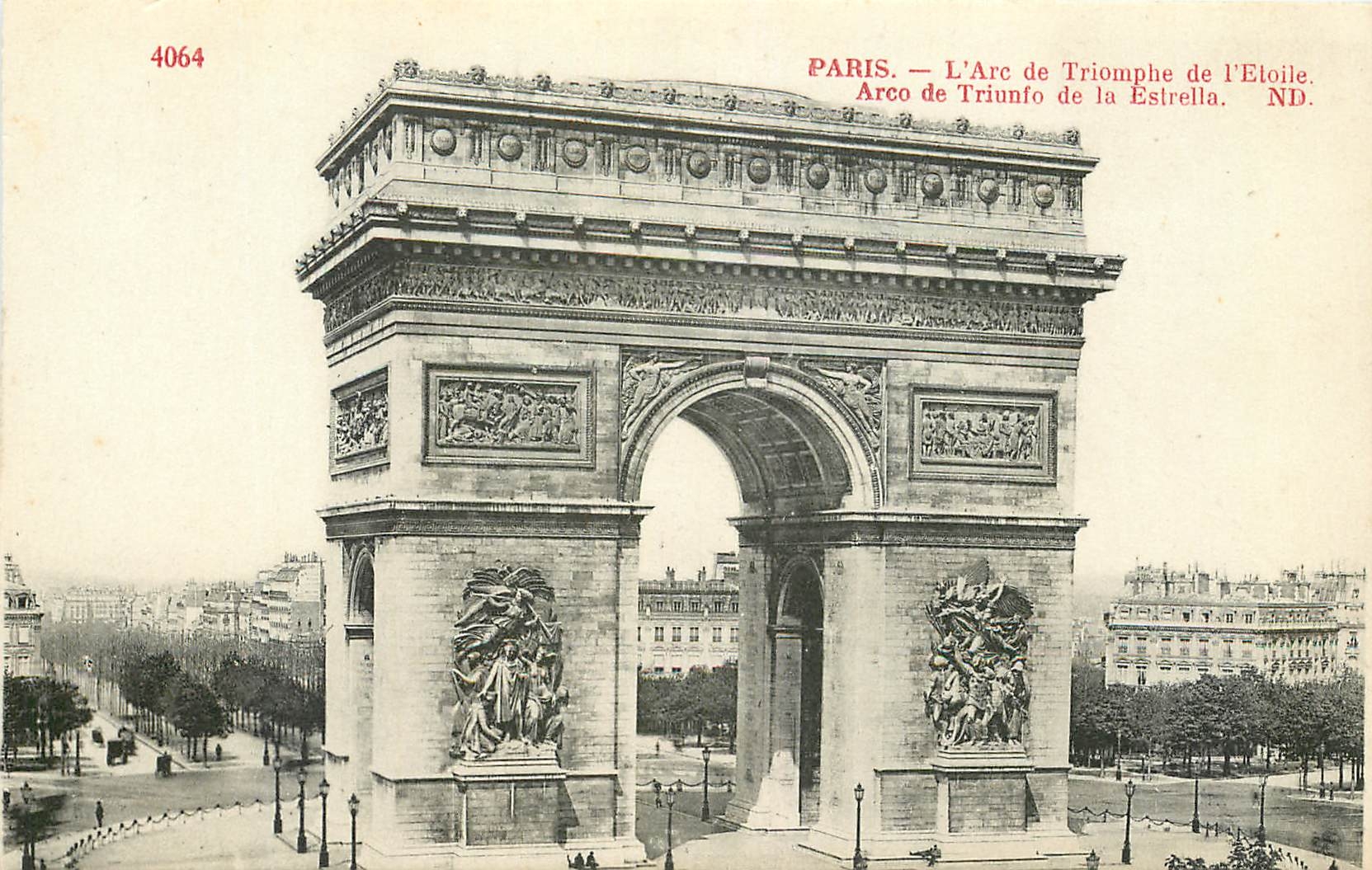 CPA Paris L'Arc de Triomphe de l'Etoile 