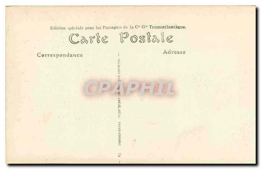 CPA Paris L'Arc de Triomphe de l'Etoile  — Rückseite