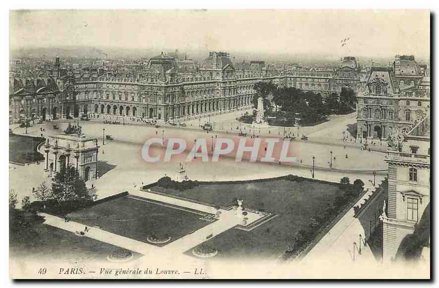 CPA Paris Vue generale du Louvre 