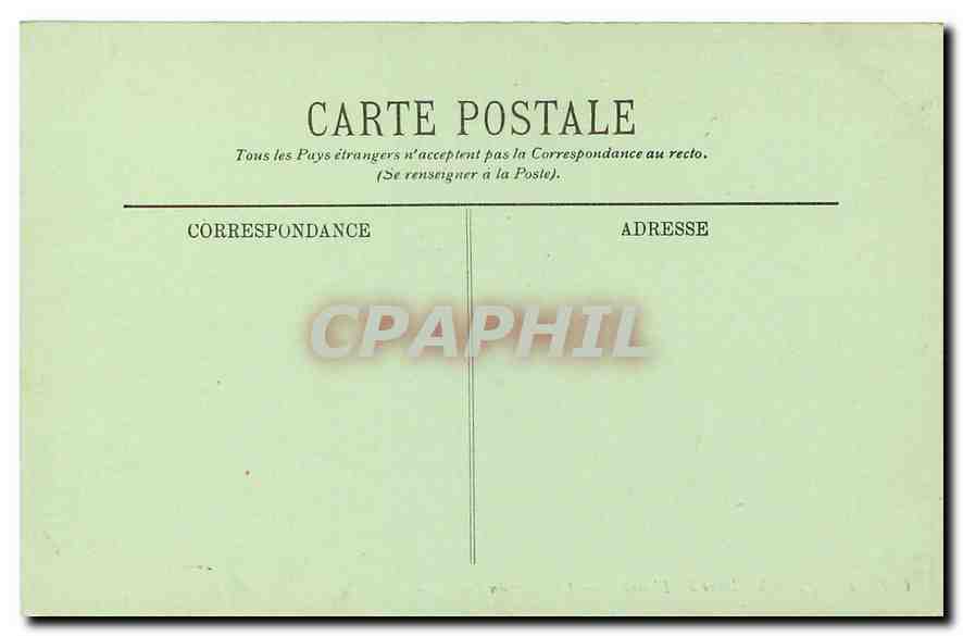 CPA Paris Ministere des Finances La Cour de Louvre  — Rückseite