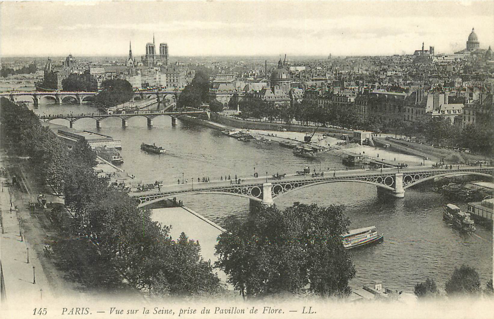 CPA Paris Vue sur la Seine prise de Pavillon de Flore 