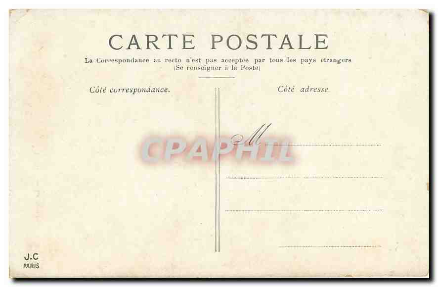 CPA Paris La Sainte Chapelle  — Verso