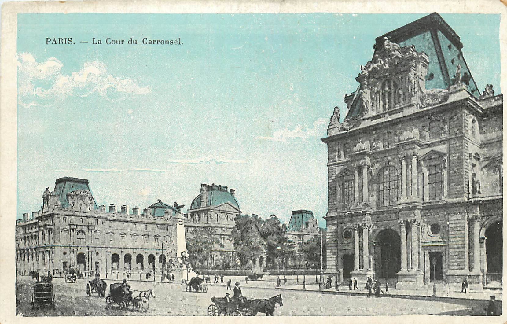 CPA Paris La Cour du Carrousel 