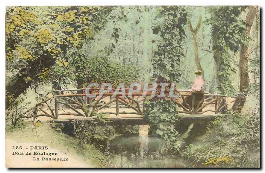 CPA Paris Bois de Boulogne La Passerelle 